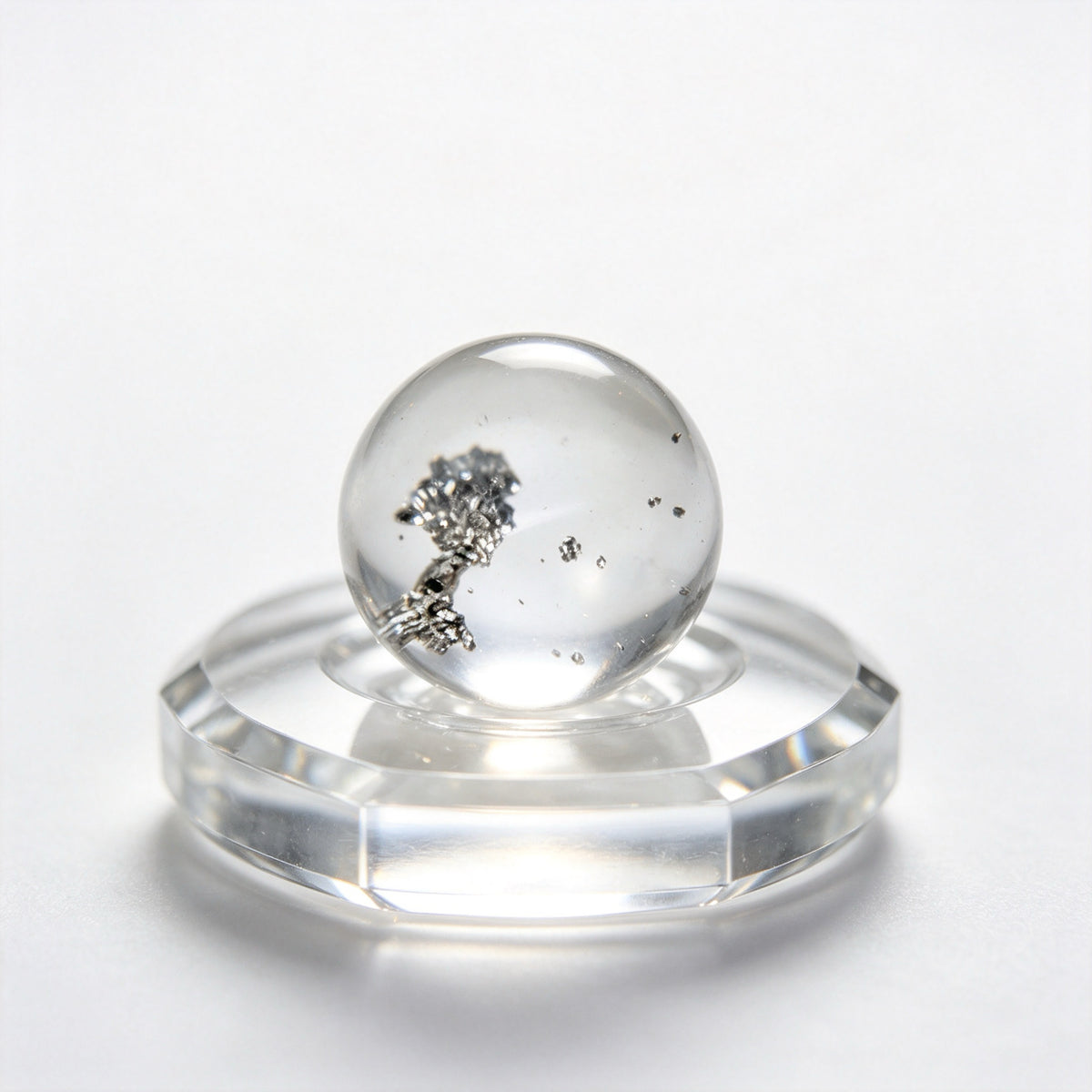 "Stardust" Chalcopyrite Quartz Single Bead
