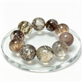 "Earth & Ember" — Curated Mixed Inclusion Quartz Bracelet